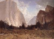 Thomas Hill Bridal Vell Falls,Yosemite oil painting